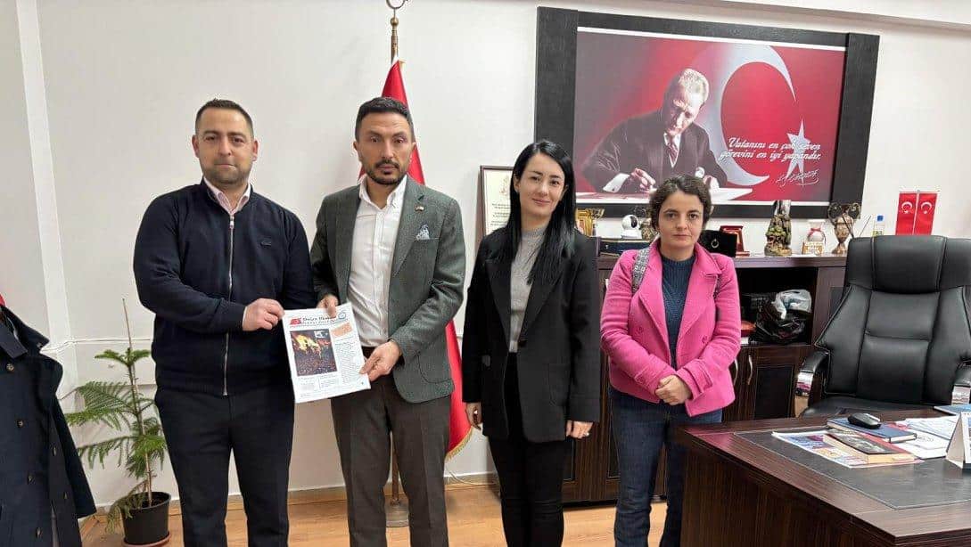İLÇE MİLLİ EĞİTİM MÜDÜRÜMÜZ SAYIN ARİF KAVAS DÖĞER İLKOKULU YÖNETİCİLERİNİ VE ÖĞRENCİLERİNİ MAKAMINDA MİSAFİR ETTİ